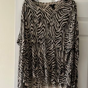 H&M lightweight zebra print sweater